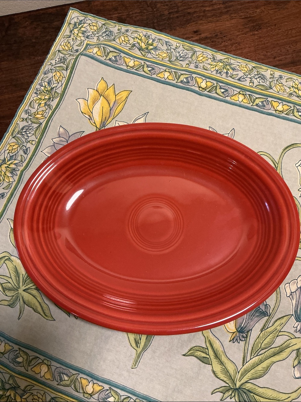 Homer Laughlin Fiesta Paprika Oval Platter
